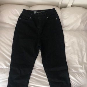Black straight cut jeans